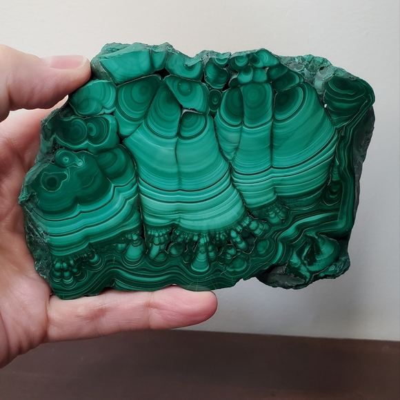 1.18 lbs Malachite Crystal Slab - Picture 3 of 17